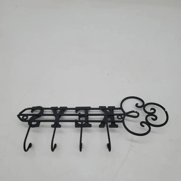 Key Holder Wall Rack Hooks Organizer Mail Mount Hanger Mount Metal Entryway 13" - Picture 7 of 7